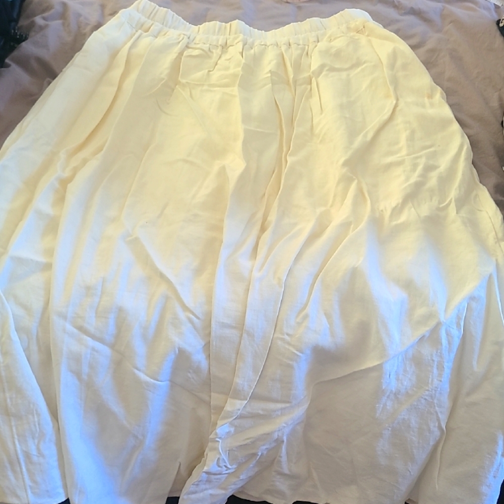 Target Linen Elegant white/Cream Skirt